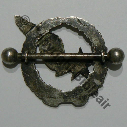 BREVET OBSERVATEUR AVION WW2 Sans No Modele 1916 SM 2Anneaux Dos irreg  Src.riviere.91 50EurInv 